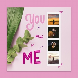 画册设计-情侣画册内页照片排版设计